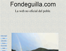 Tablet Screenshot of fondeguilla.com